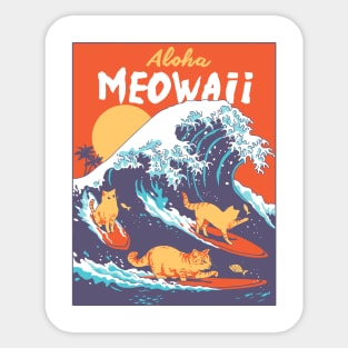 Aloha Meowaii Sticker